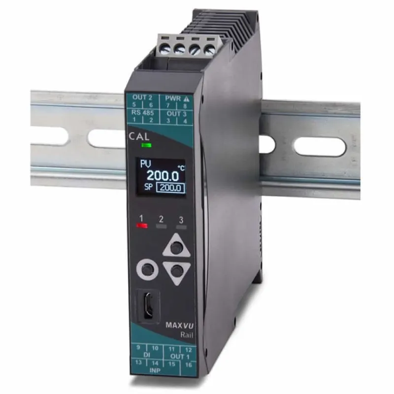 CAL Controls MAXVU Rail Process Controller