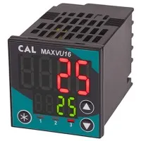 CAL Controls MAXVU16 [MV-160M-AA00-21U0] Temperature Controller, 1/16 DIN (48 x 48mm), SSR Output 1, SSR Output 2, 100 to 240 VAC