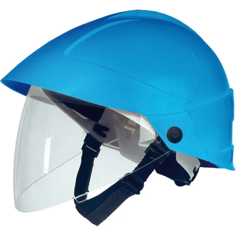 CATU MO-185 [MO-185-B] Insulated Safety Helmet Blue w/ Face Shield, 52 - 64 cm
