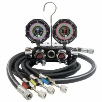CPS Blackmax [MV4H4P5EZ] 4 Valve Manifold and Gauge Set