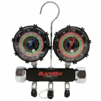 CPS Blackmax Triple Seal [MBH5P5Z]  2-valve Manifold and Gauge Set, ¼" SAE fittings