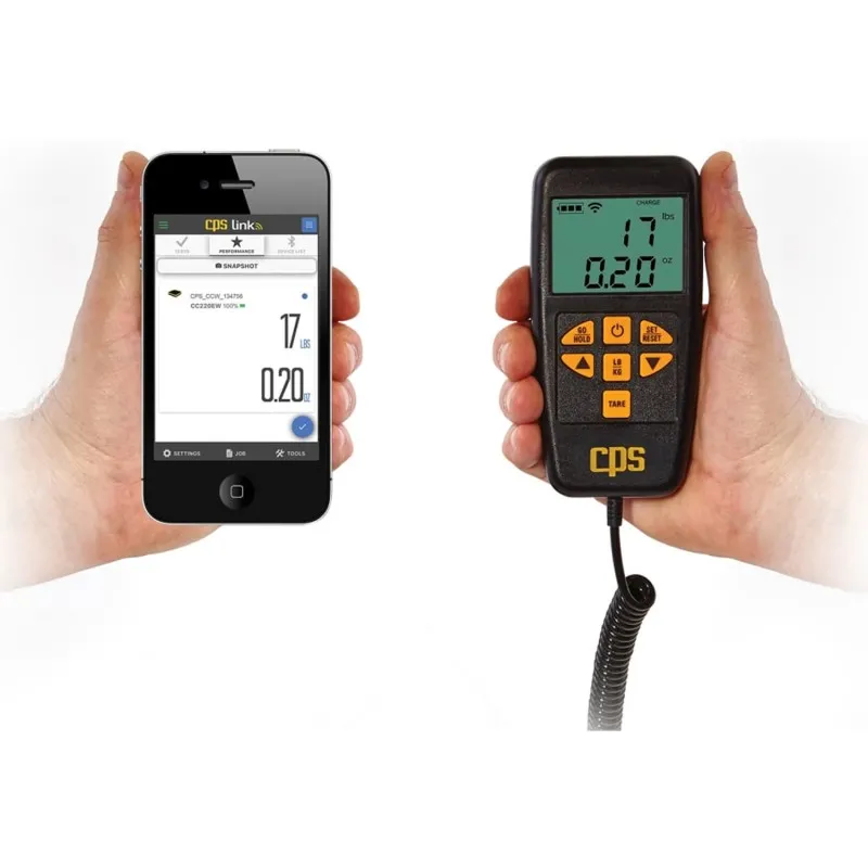 CPS CC220EW [CC220EW] Compute-a-Charge Enhanced Wireless Refrigerant Recovery Scale, 220 lb (100 kg) Capacity