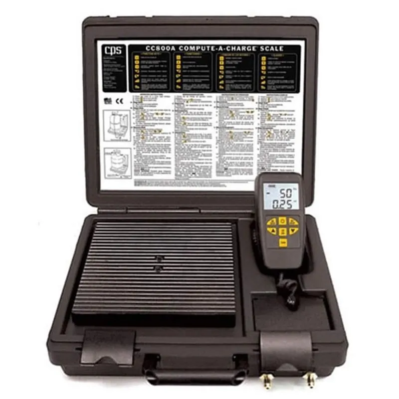 CPS CC800A [CC800A] Compute-a-Charge Refrigerant Recovery Scale, Programmable, 220 lb (100 kg) Capacity