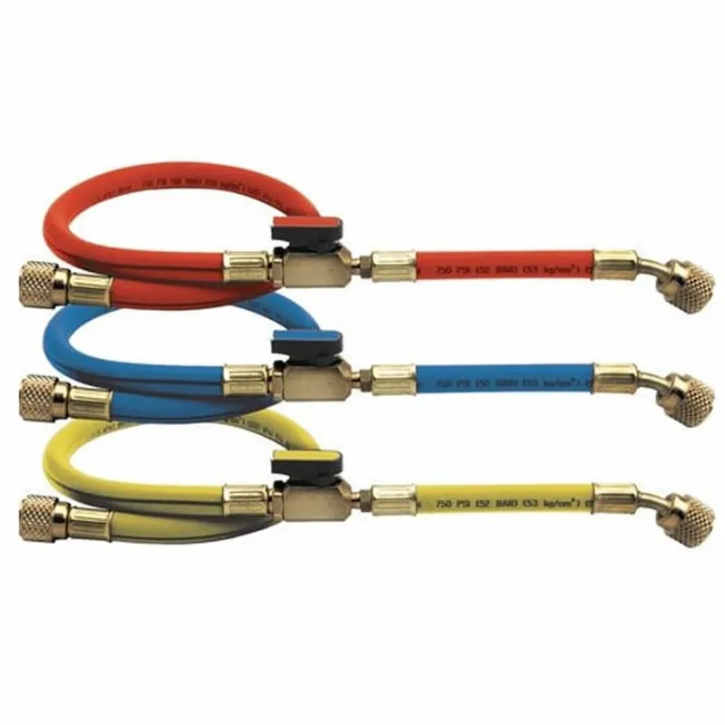 CPS HP6L [HP6L]  Premium Hoses,1/4 in. SAE Fittings, In-Line Ball Valve, 6ft., 3 Pack