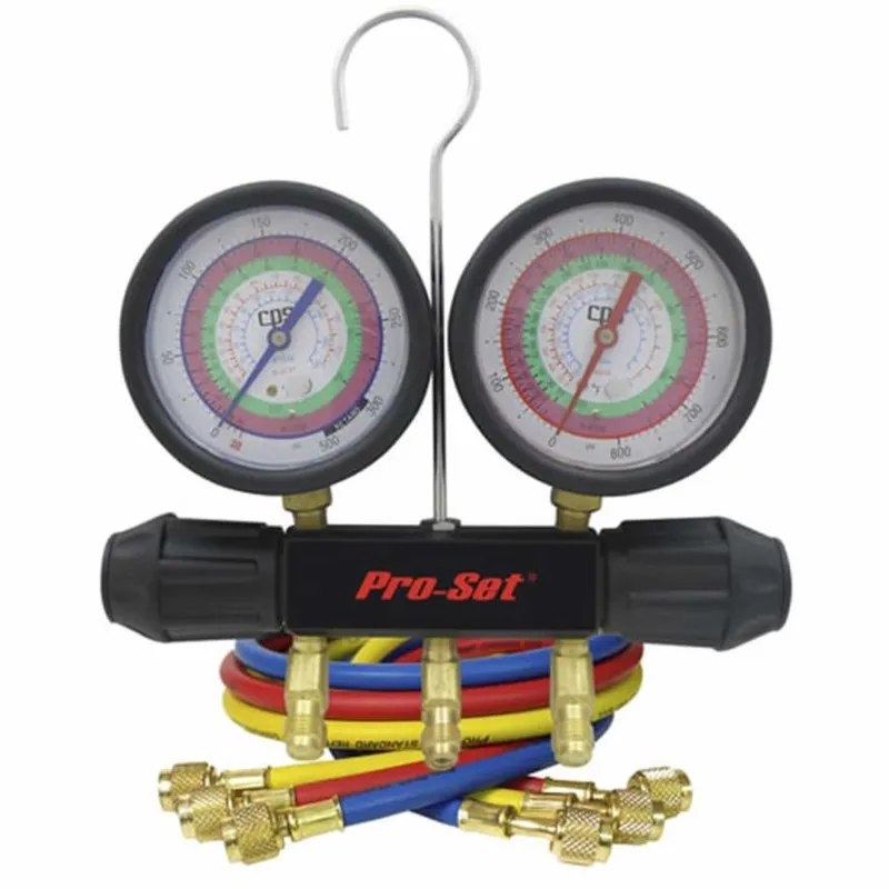 CPS Pro-Set Piston [MT2H7P5] 2-Valve Manifold and Gauge Set