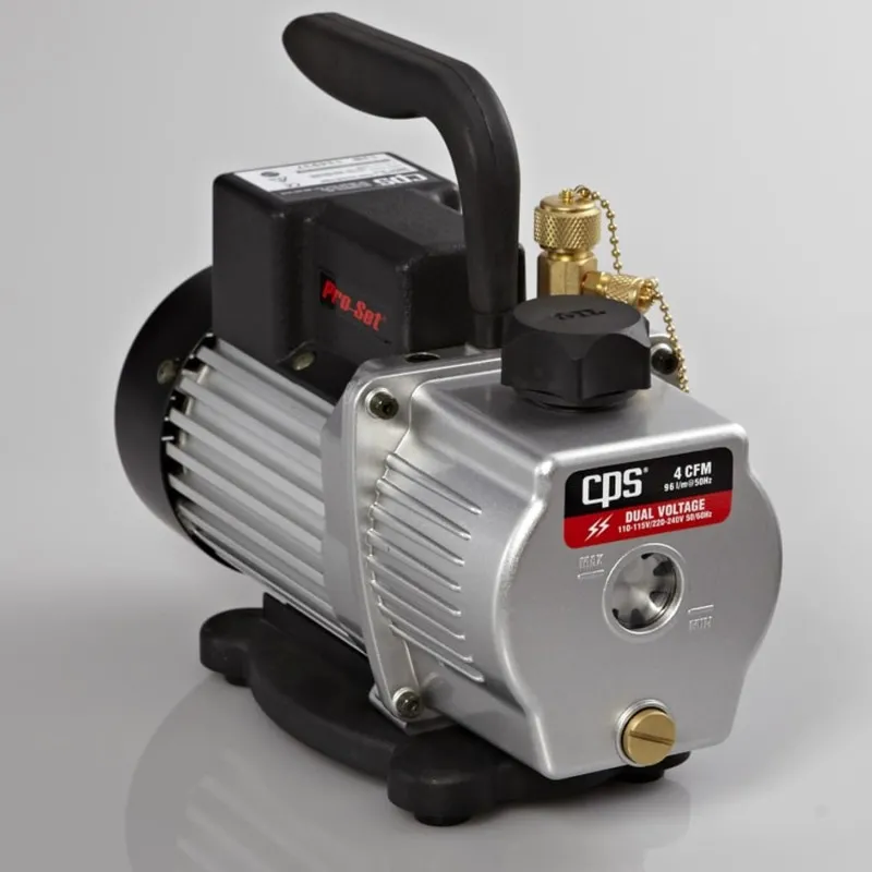 CPS Pro-Set VP4S [VP4S-220V] 4 CFM Single-Stage, Dual Voltage (115/230V), w/Gas Ballast Valve