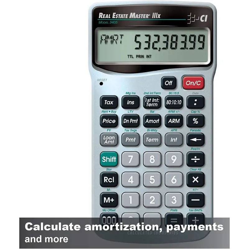 Calculated Industries Real Estate Master IIIx [3405] Residential Real Estate Finance Calculator
