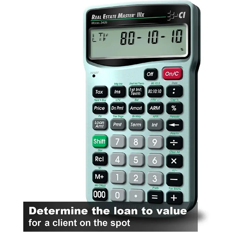 Calculated Industries Real Estate Master IIIx [3405] Residential Real Estate Finance Calculator