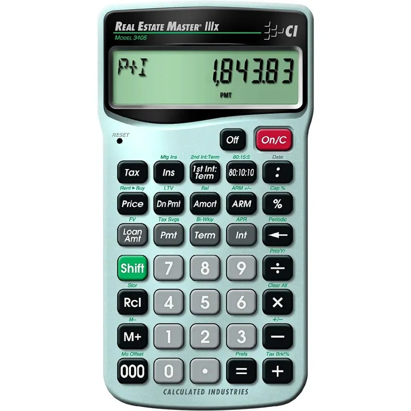 Calculated Industries Real Estate Master IIIx [3405] Residential Real Estate Finance Calculator