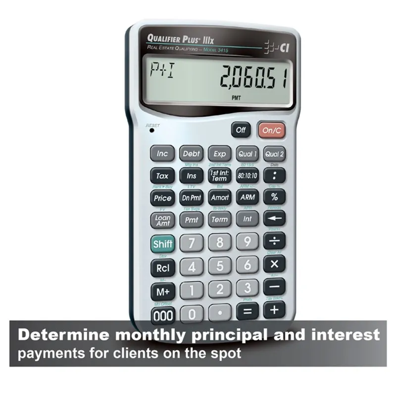 Calculated Industries Qualifier Plus IIIx [3415] Advanced Residential Real Estate Finance Calculator