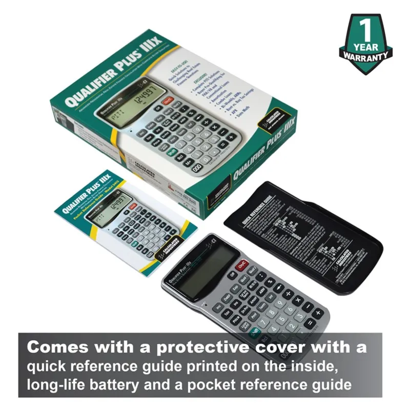 Calculated Industries Qualifier Plus IIIx [3415] Advanced Residential Real Estate Finance Calculator