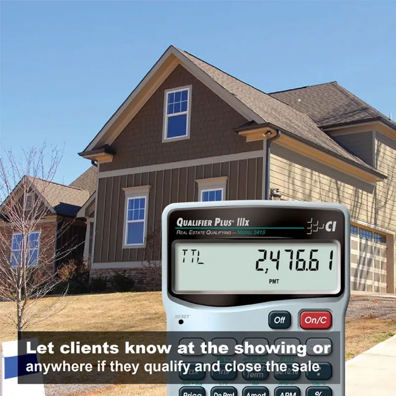 Calculated Industries Qualifier Plus IIIx [3415] Advanced Residential Real Estate Finance Calculator