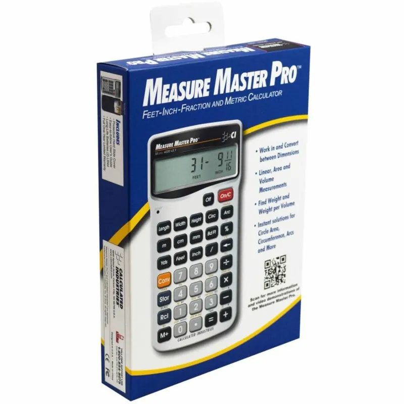 Calculated Industries Measure Master Pro [4020] Feet-Inch-Fraction and Metric Calculator
