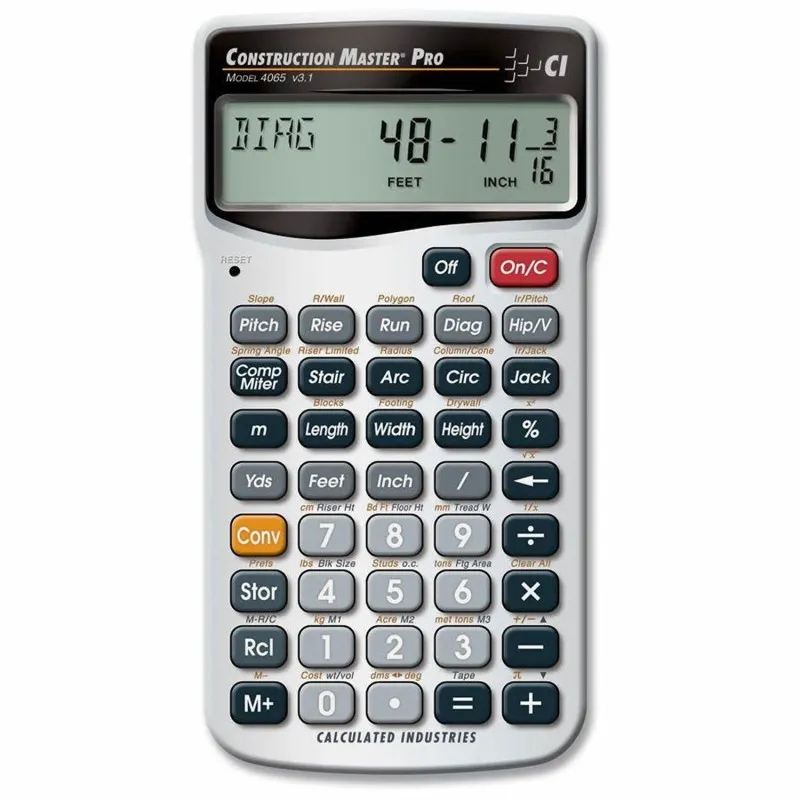 Calculated Industries Construction Master Pro [4065] Advanced Construction Match Calculator