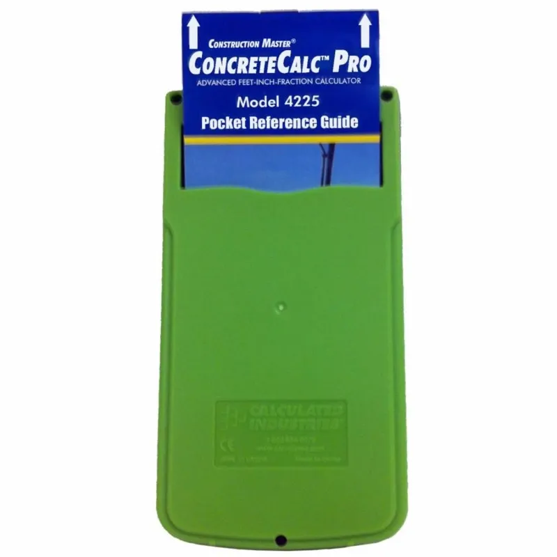 Calculated Industries ConcreteCalc Pro [4225] Advanced Yard, Feet-Inch-Fraction Concrete Construction-Math Calculator