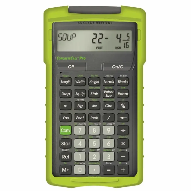 Calculated Industries ConcreteCalc Pro [4225] Advanced Yard, Feet-Inch-Fraction Concrete Construction-Math Calculator