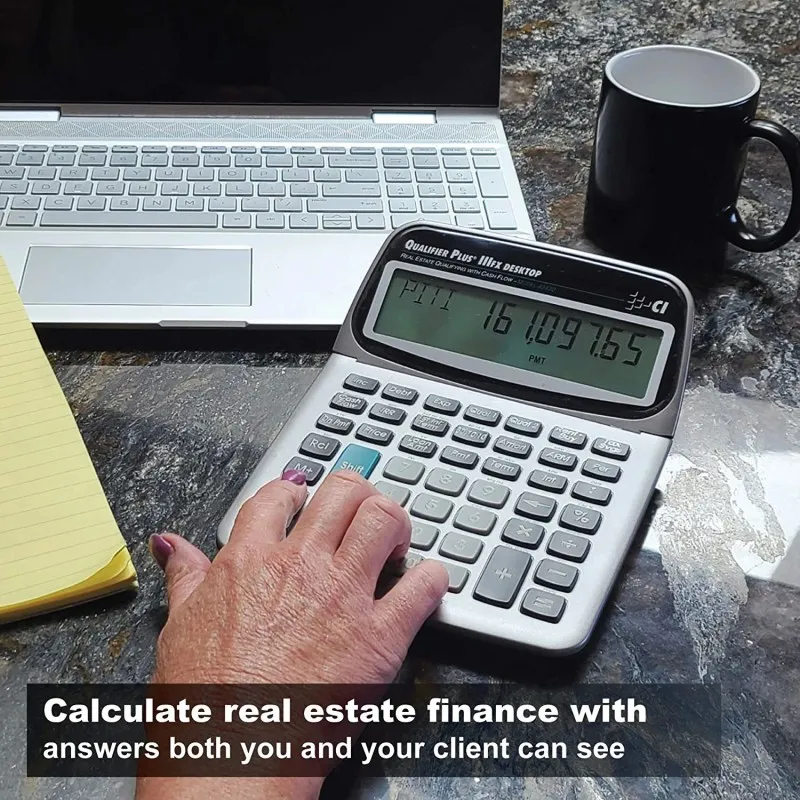 Calculated Industries Qualifier Plus IIIfx-Desktop [43430] Real Estate Mortgage Finance Calculator