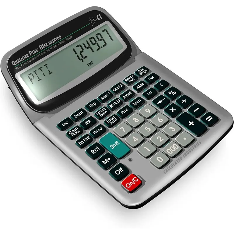 Calculated Industries Qualifier Plus IIIfx-Desktop [43430] Real Estate Mortgage Finance Calculator