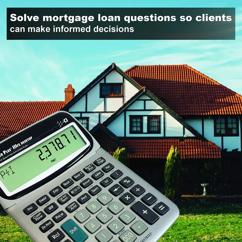 Calculated Industries Qualifier Plus IIIfx-Desktop [43430] Real Estate Mortgage Finance Calculator