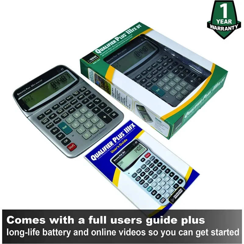 Calculated Industries Qualifier Plus IIIfx-Desktop [43430] Real Estate Mortgage Finance Calculator