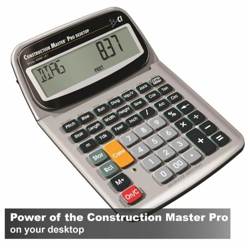 Calculated Industries Construction Master Pro Desktop [44080] Advanced Construction-Math Calculator with Full Trig Functions