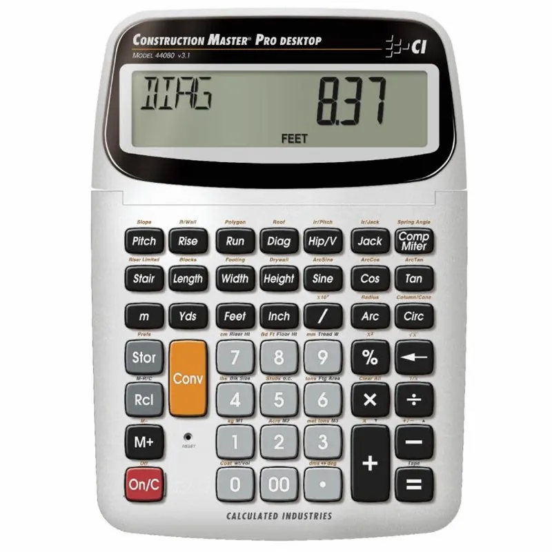 Calculated Industries Construction Master Pro Desktop [44080] Advanced Construction-Math Calculator with Full Trig Functions