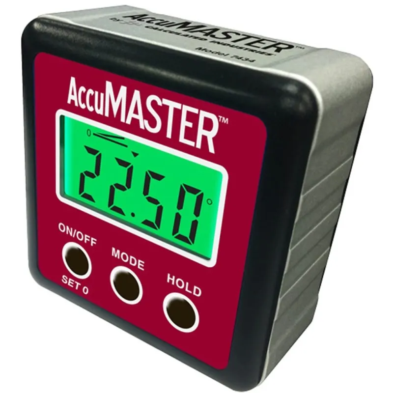 Calculated Industries AccuMASTER [7434] 2-in-1 Digital Angle Gauge