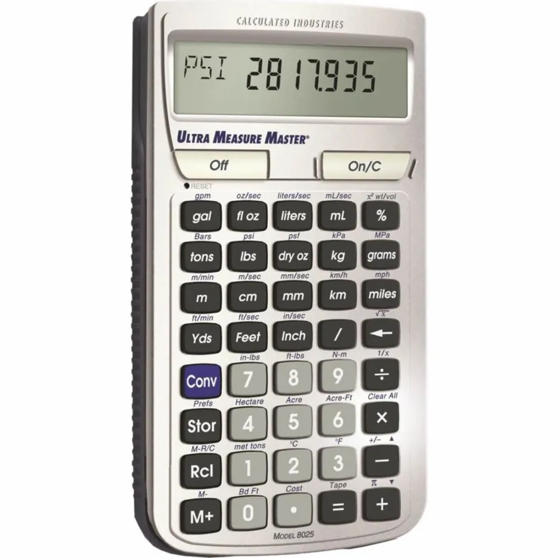 Calculated Industries Ultra Measure Master [8025] Professional Grade U. S. Standard To Metric Conversion Calculator
