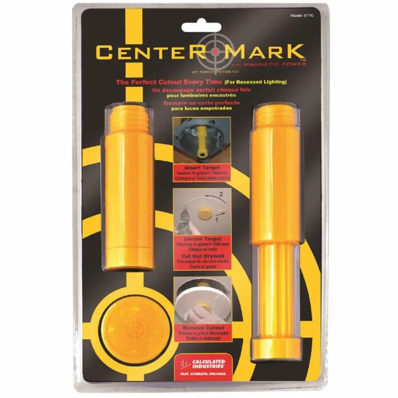 Calculated Industries Center Mark [8110] Magnetic Drywall Cutout Tool for Recessed Lighting