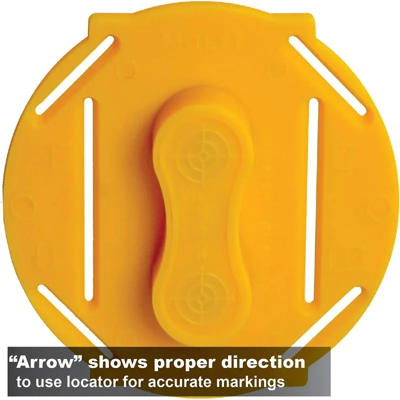 Calculated Industries Multi Mark [8115] Magnetic Drywall Cutout Tool for Rectangular, Round and Octagonal Boxes