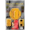 Calculated Industries Multi Mark [8115] Magnetic Drywall Cutout Tool for Rectangular, Round and Octagonal Boxes