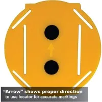 Calculated Industries Multi Mark [8115] Magnetic Drywall Cutout Tool for Rectangular, Round and Octagonal Boxes