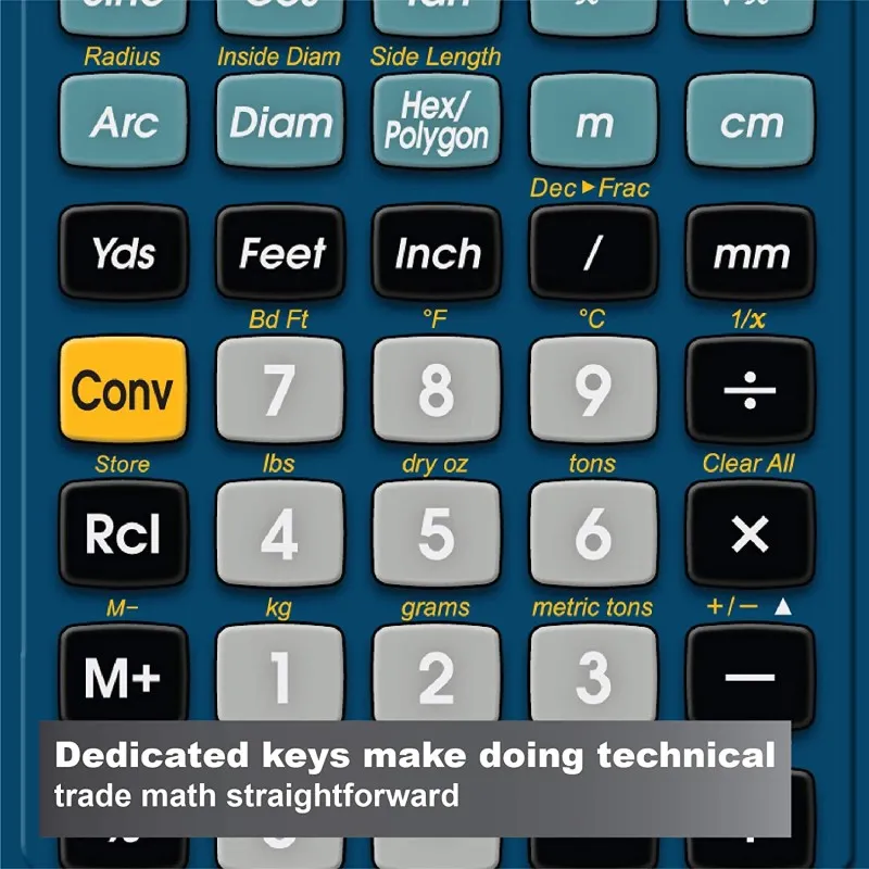 Calculated Industries Tradesman Calc [4400] Trades Math and Conversion Calculator