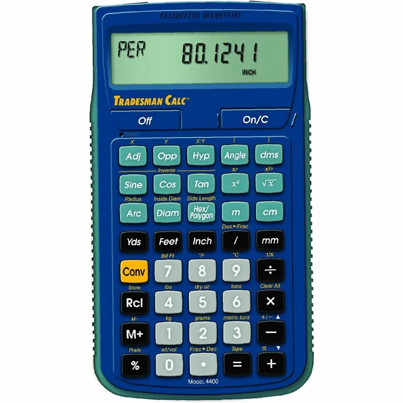 Calculated Industries Tradesman Calc [4400] Trades Math and Conversion Calculator