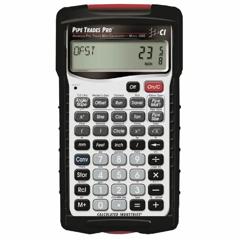 Calculated Industries Pipe Trades Pro [4095] Advanced Pipe Trades Math Calculator