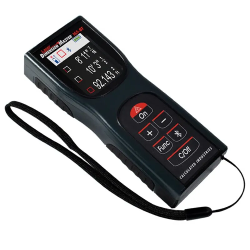 Calculated Industries Laser Dimension 165-BT [3360] 165' (50m) Laser Distance Measurer with Bluetooth