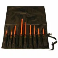 Cementex TR10SD [TR-10SD] 10-Piece Insulated Screwdriver Tool Kit with Roll Case