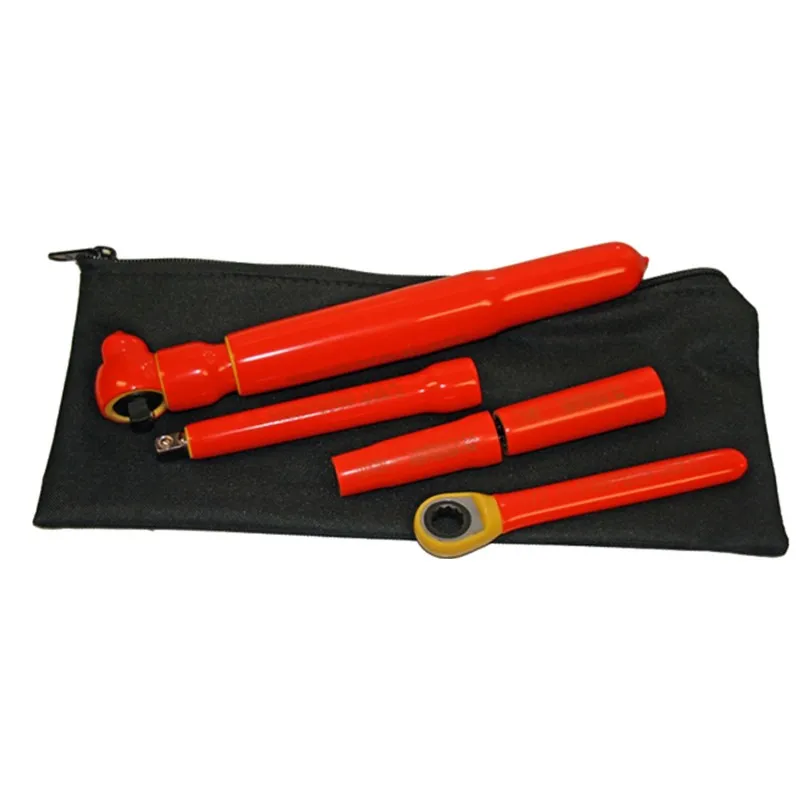 Cementex ITS5BK [ITS-5BK] 5-Piece Insulated Battery Tool Kit with Zippered Pouch