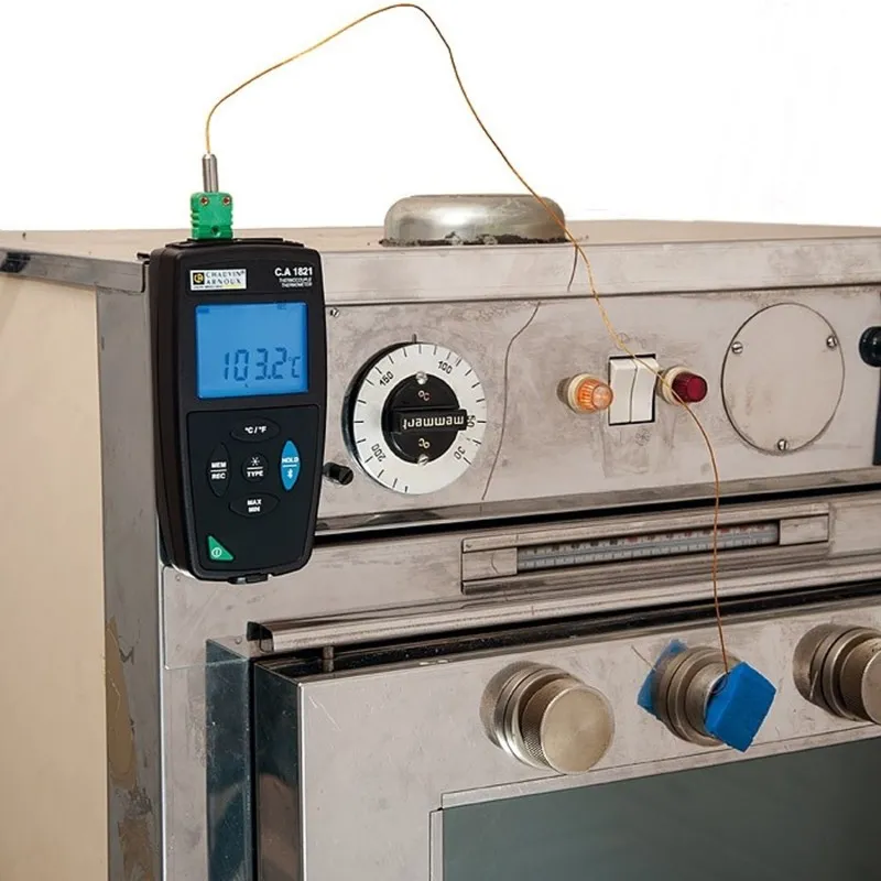Chauvin Arnoux CA 1821 [P01654821] 1-Channel Thermometer Data Logger, -200 °C to 1372 °C Sensor Type J, K, T, N, E, R, S