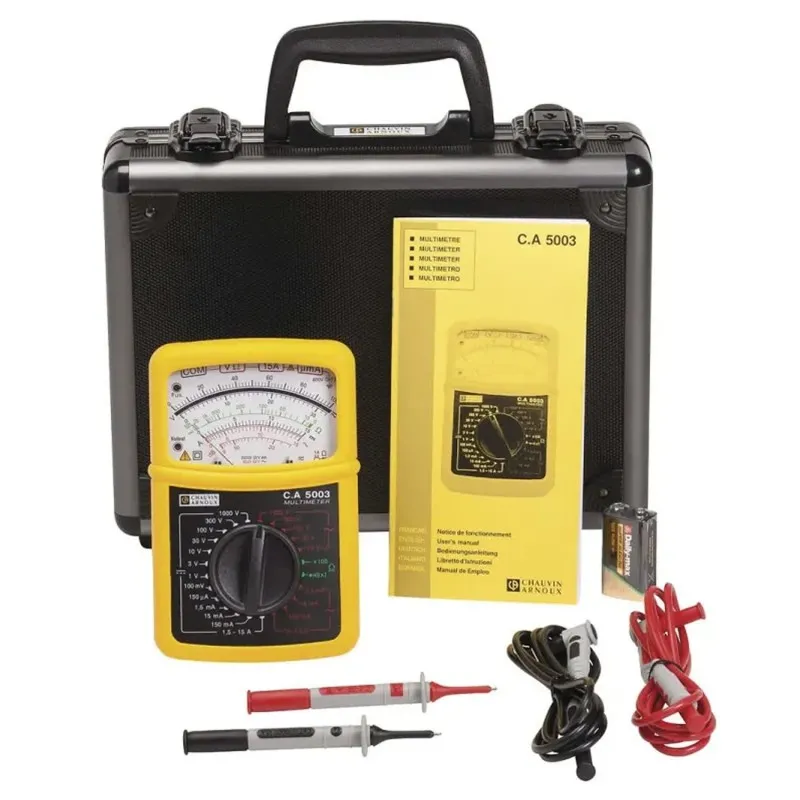 Chauvin Arnoux CA 5003 [P01196522F] 1000V AC Handheld Analog Multimeter With Plastic Carry Case