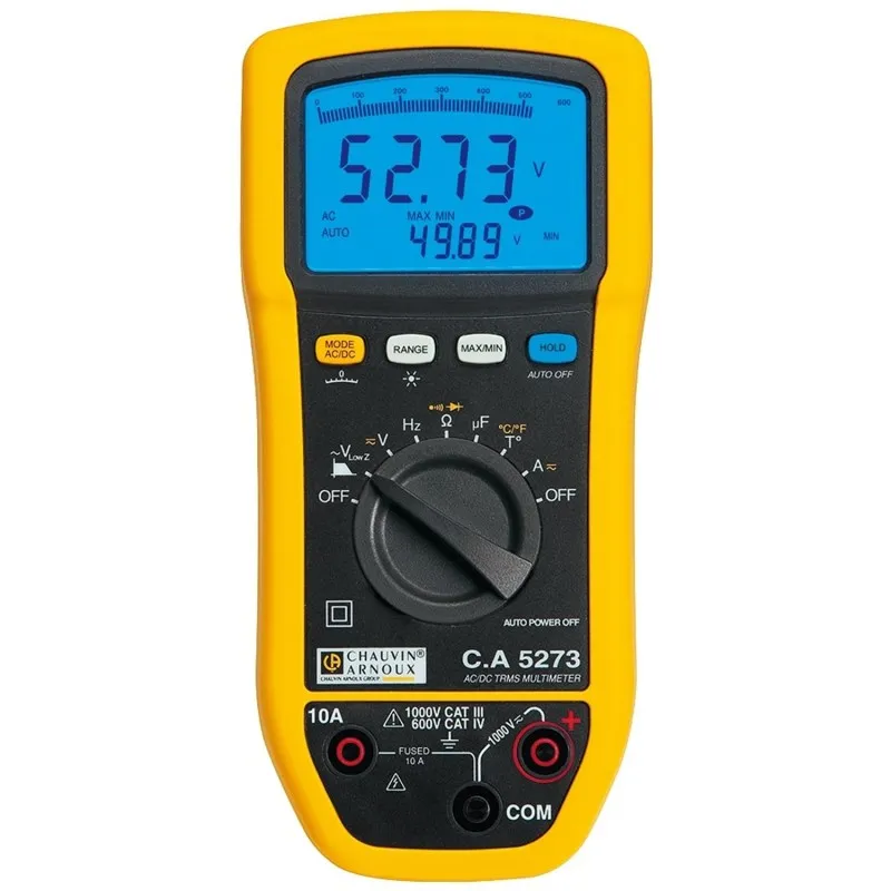 Chauvin Arnoux CA 5273 [P01196773] 10A AC / 20A DC, 1000V AC True RMS Digital Multimeter