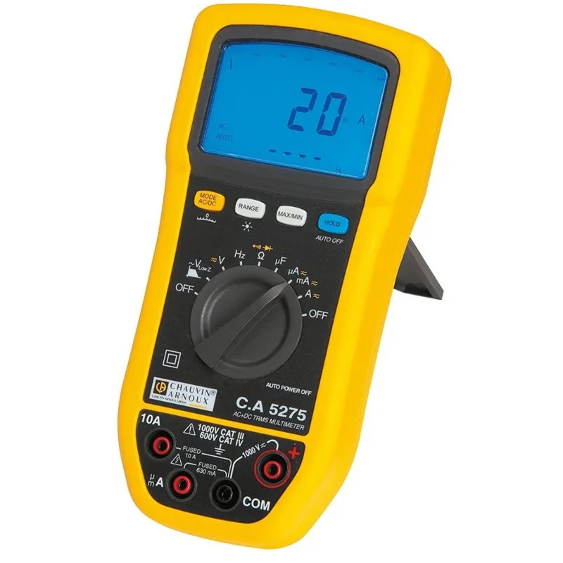 Chauvin Arnoux CA 5275 [P01196775] 10A AC / 10A DC, 1000V AC True RMS Handheld Digital Multimeter