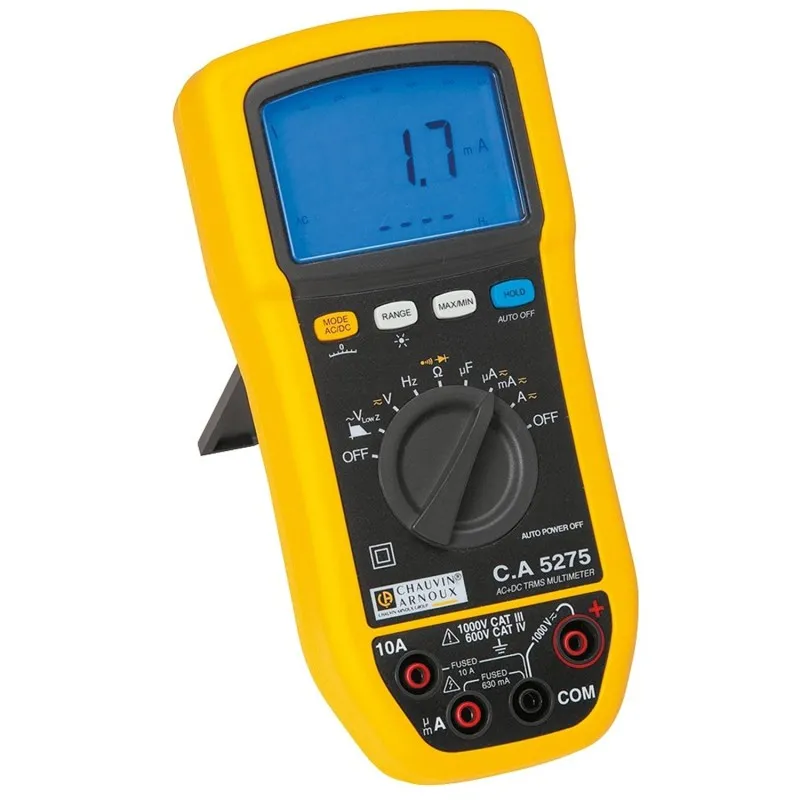Chauvin Arnoux CA 5275 [P01196775] 10A AC / 10A DC, 1000V AC True RMS Handheld Digital Multimeter