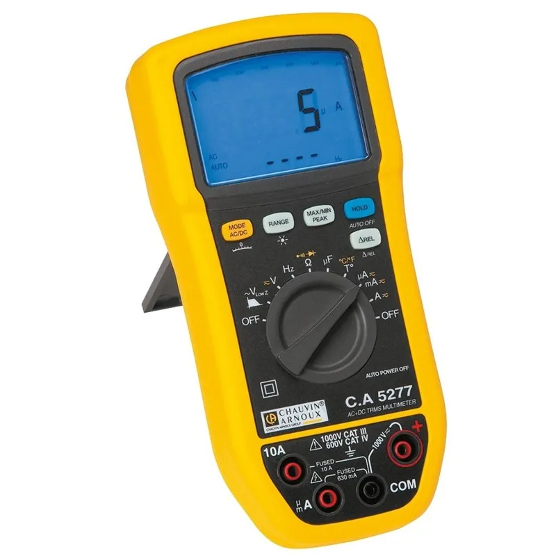 Chauvin Arnoux CA 5277 [P01196777] 10A AC / 20A DC, 1000V AC/DC True RMS Handheld Digital Multimeter