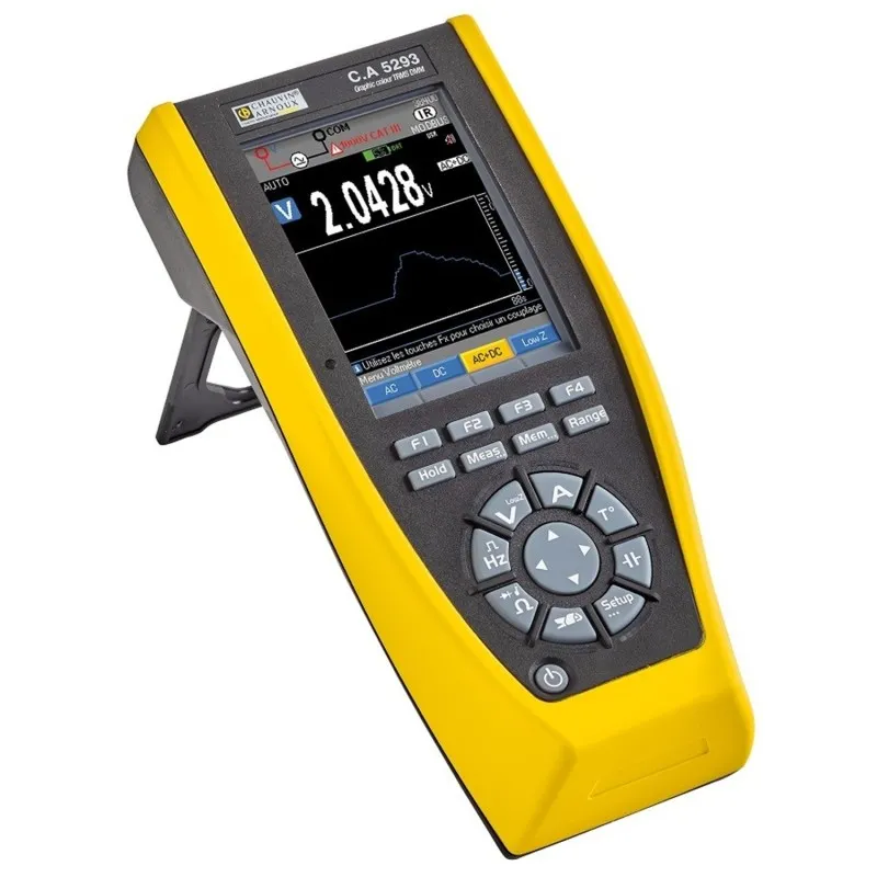Chauvin Arnoux CA 5293-BT [P01196813] Digital Handheld Multimeter Data Logger, Graphics Display CAT III 1000 V, CAT IV 600 V Display