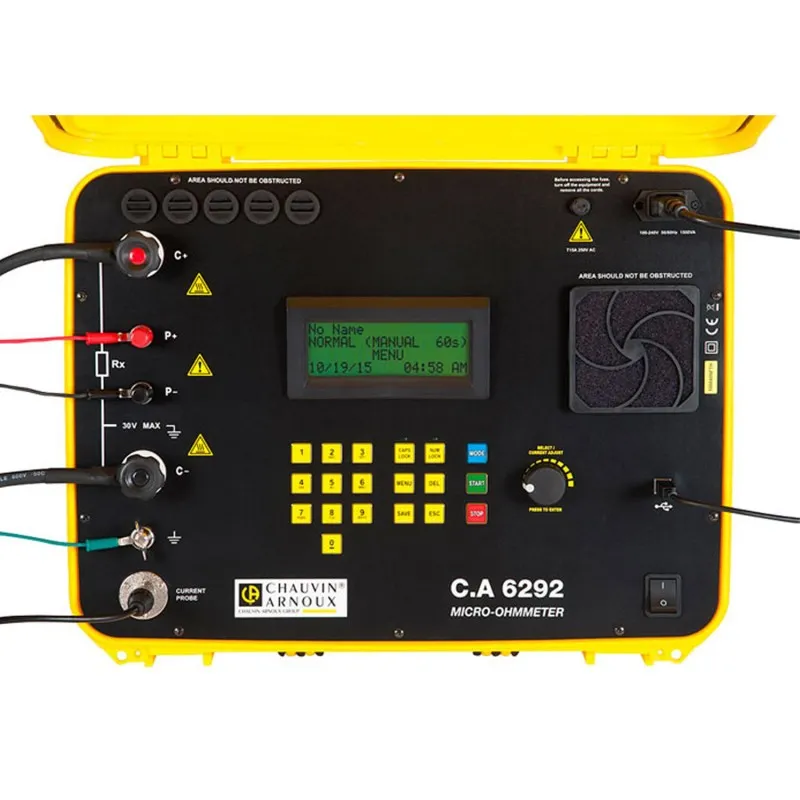 Chauvin Arnoux CA 6292 [P01143300] 200A Digital Micro Ohmmeter