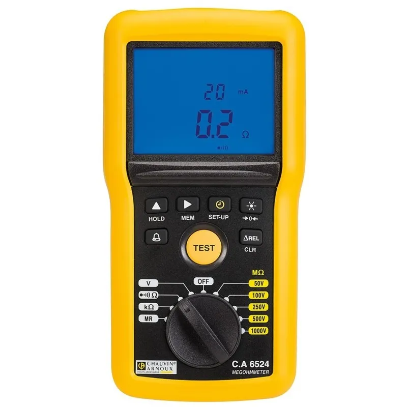 Chauvin Arnoux CA 6522 [P01140822]  50V / 500V /1000V Insulation and Continuity Tester