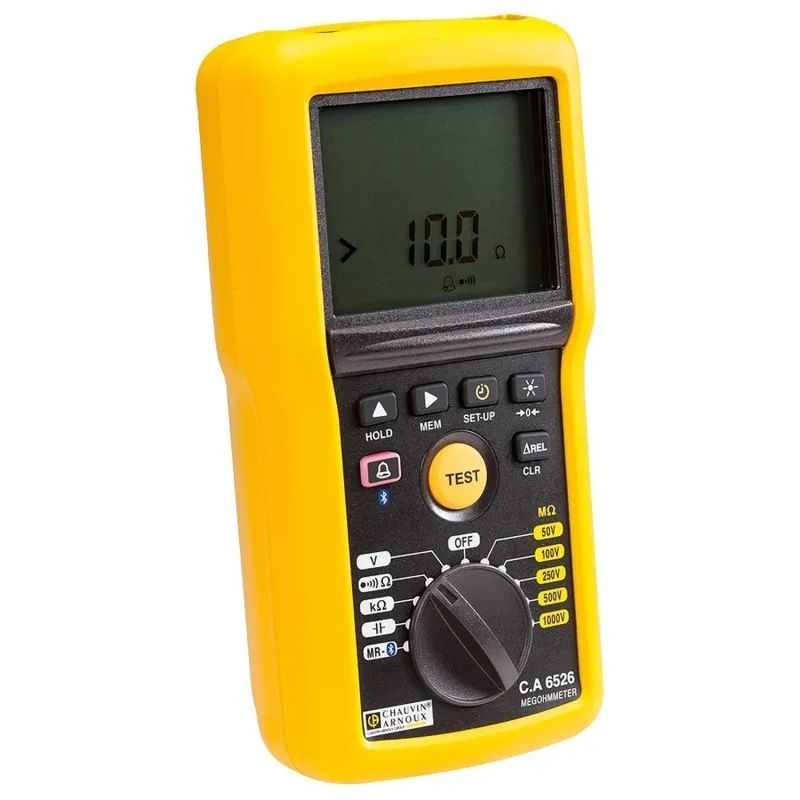 Chauvin Arnoux CA 6526 [P01140826] 50V / 100V / 250V / 500V, 1000V, Insulation and Continuity Testers