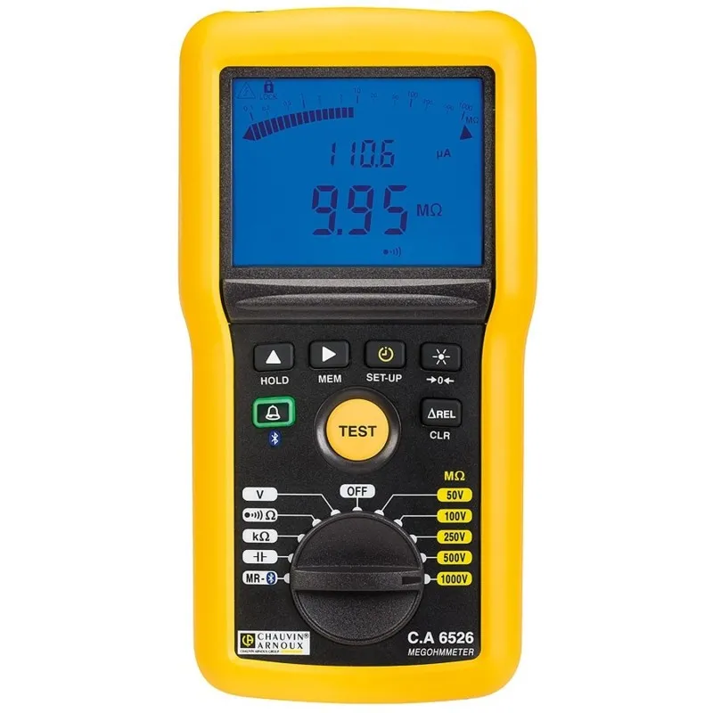 Chauvin Arnoux CA 6526 [P01140826] 50V / 100V / 250V / 500V, 1000V, Insulation and Continuity Testers