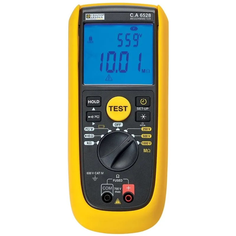 Chauvin Arnoux CA 6528 [P01140838] Insulation & Continuity Tester, 250V Min, 1000V Max, CAT IV 600 V